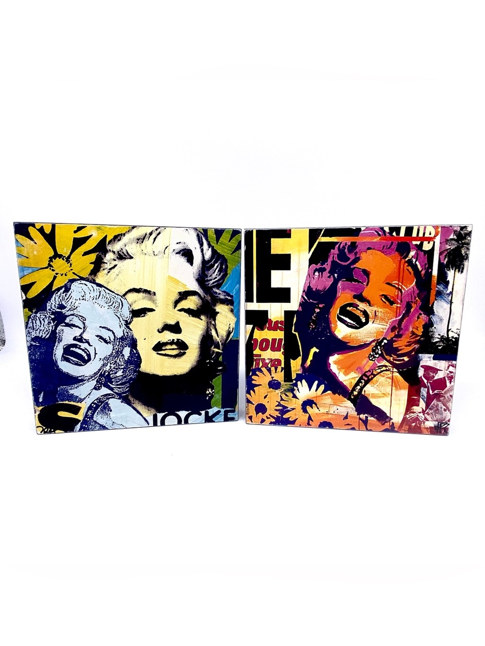 Paul Raynal Art Pop Culture Unanime Marilyn Monroe Set x2 Extremely Rare Media